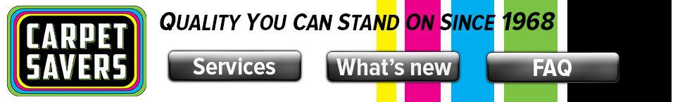 carpet cleaners, Carpet Savers header navigation graphic